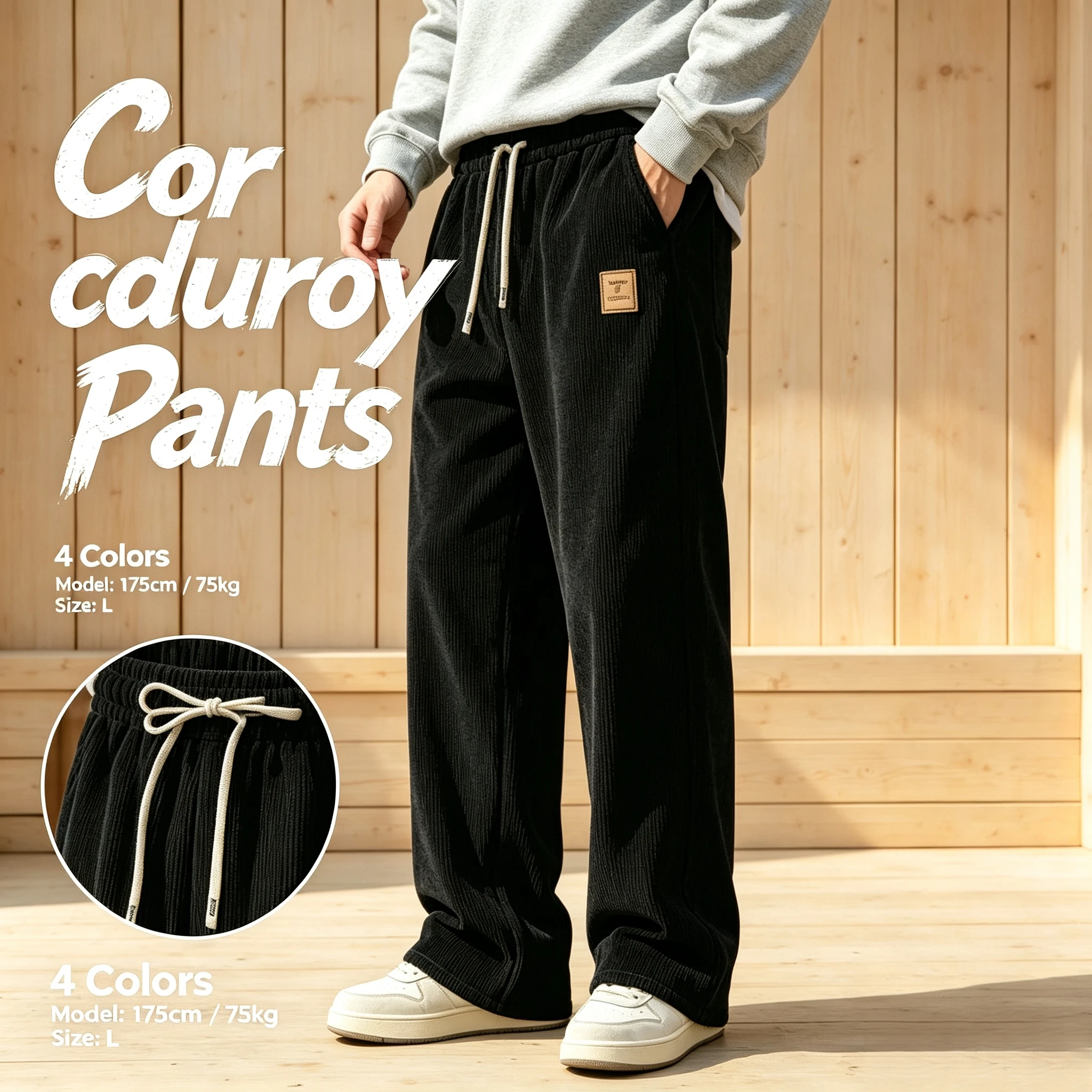 Herren Composite-Fleece Freizeithose, Kältehose, Arbeitskleidung, Jogginghose und Sweatpants für Männer – Detail 6