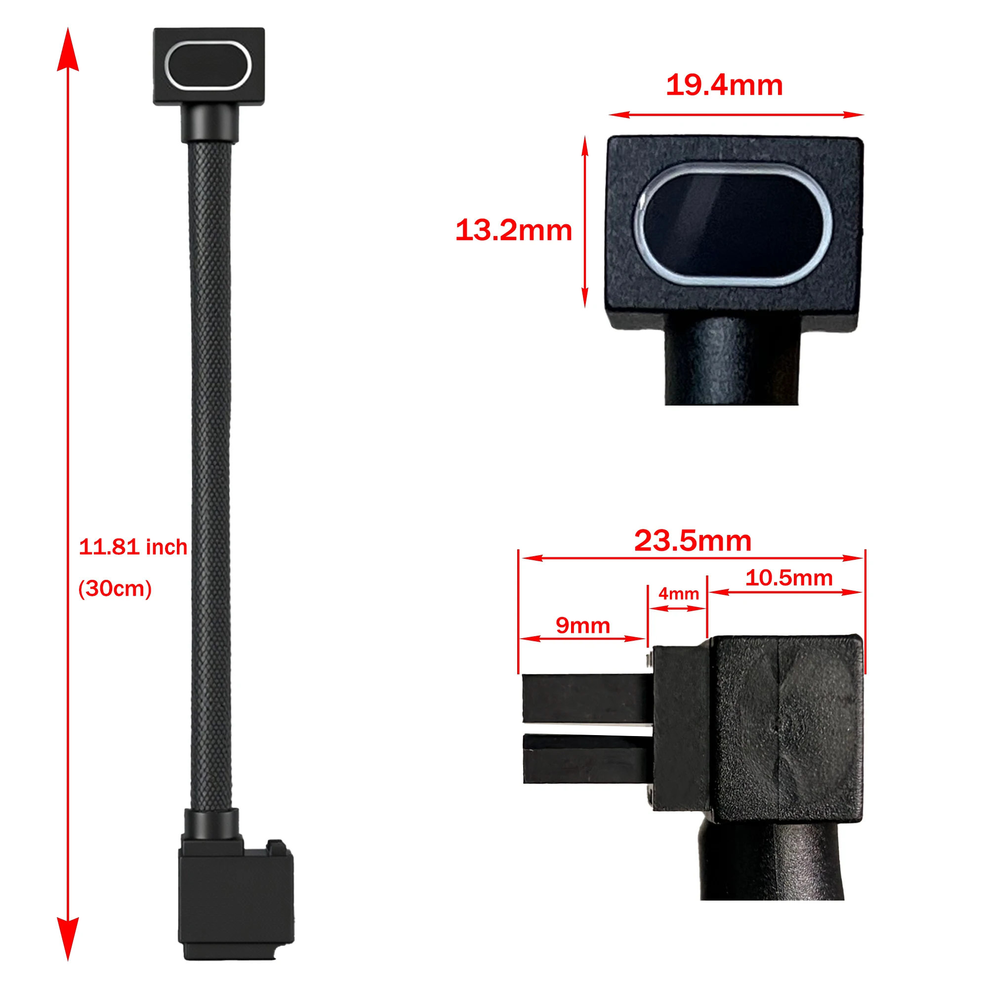 8 Pin GPU Extension Cable ARGB PC Cable with 5 V 3 Pins 18 AWG 90° Right Angle Design for Cleaner PC Build Male to Female
