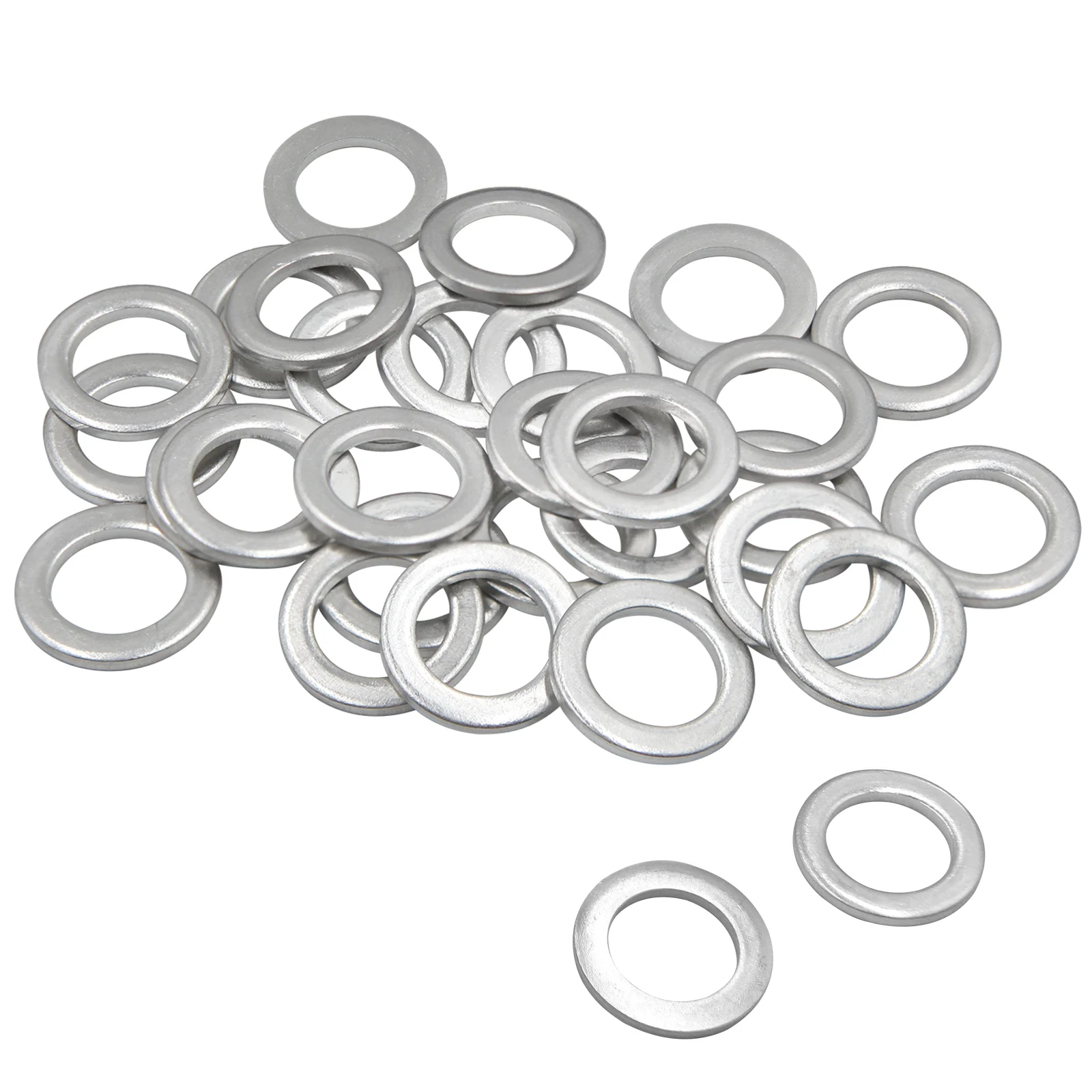 

30pcs 14mm Aluminum Engine Oil Drain Plug Washer Gaskets Oil Crush Washers Fit Honda Compatible with OEM 94109-14000 Fits Civic