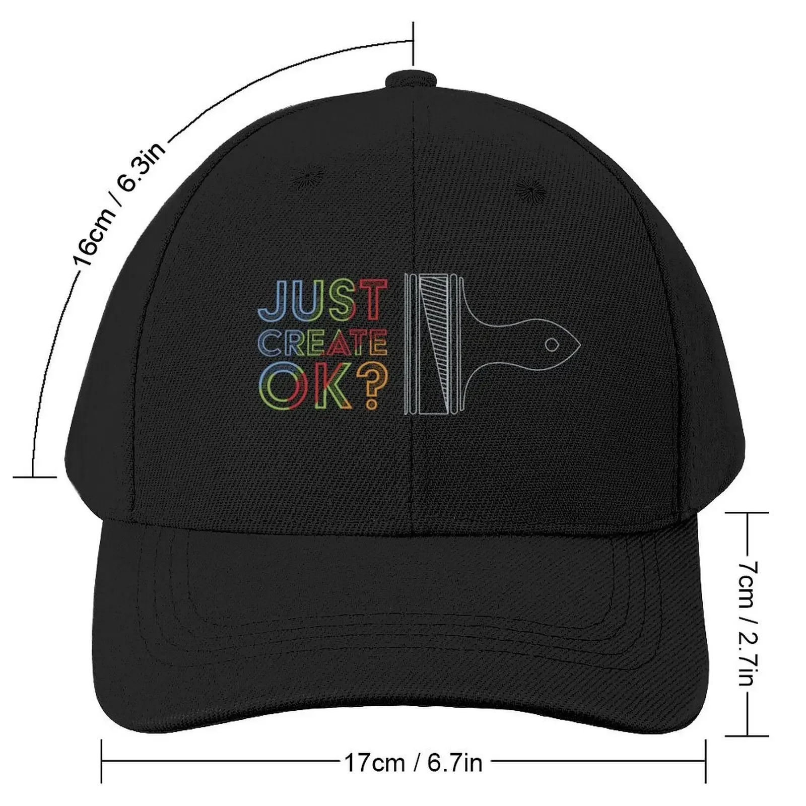 JustCreateOK - Logo Baseball Cap Bobble Hat Sunhat Boy Women's