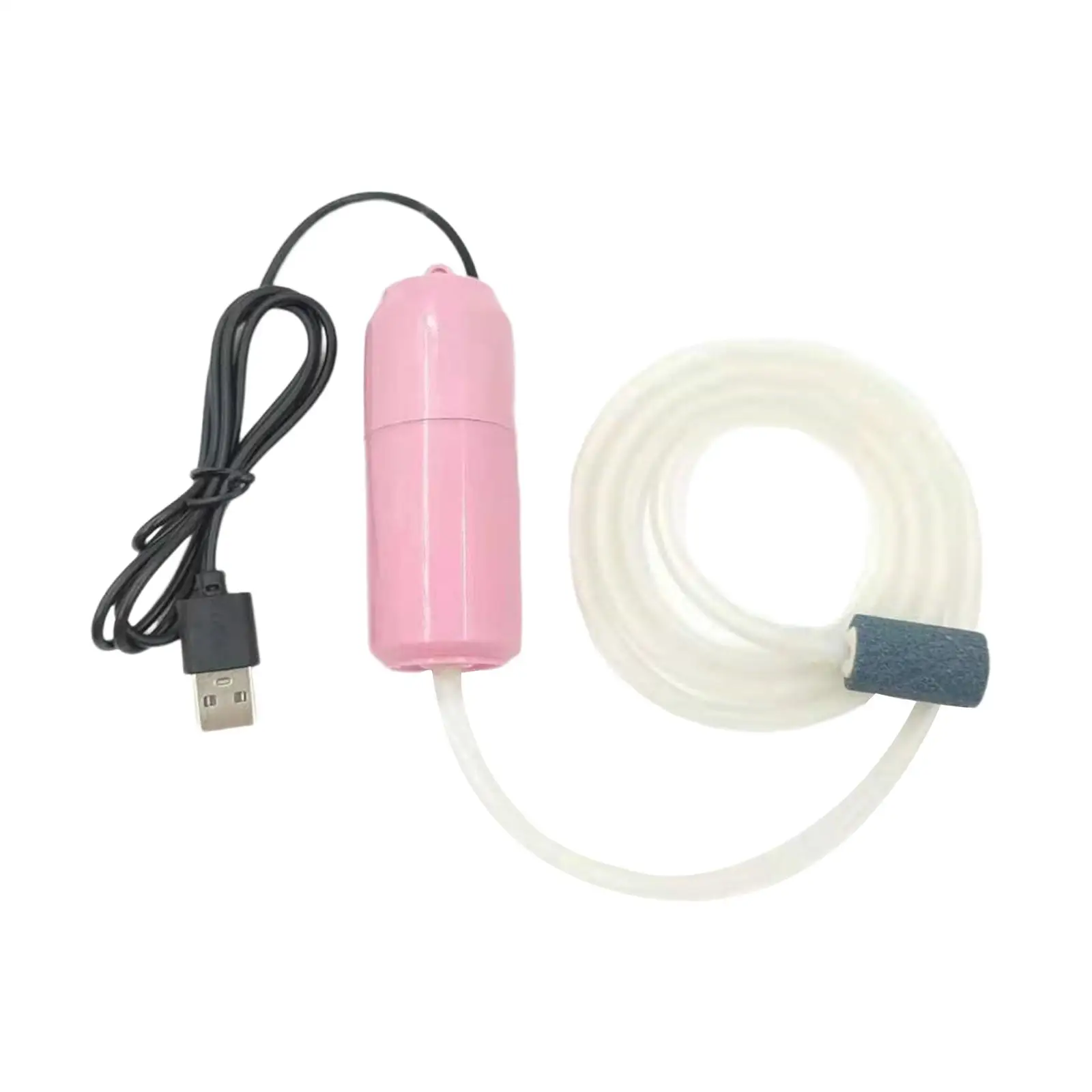 Aquarium Air Pump, Aerator Pump, Mini Air Compressor Silicone Tube with Air Stone, Fish Tank Pump