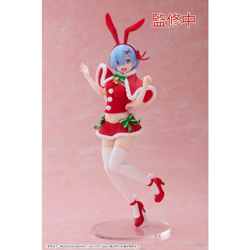 

В наличии Оригинальный TAiTO PCS Re: Life A Different World From Zero Remu Winter Bunny Girl ~ 23 см Аниме Фигурка Модель Подарочный Орнамент