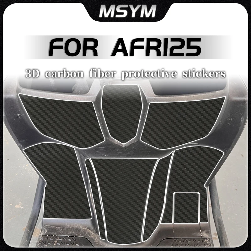 

Мотоциклетная 3D защитная наклейка из углеродного волокна, пленка для кузова автомобиля, украшение с принтом, водонепроницаемая модификация для HAOJUE AFR125 Afr125