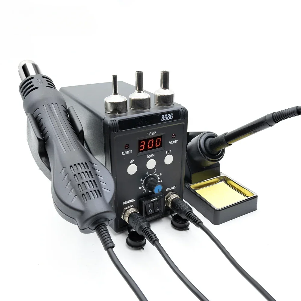 

8586-B 110V 220V 700W Digital Display Hot Air Gun Station SMD bga Rework Station Soldering Station