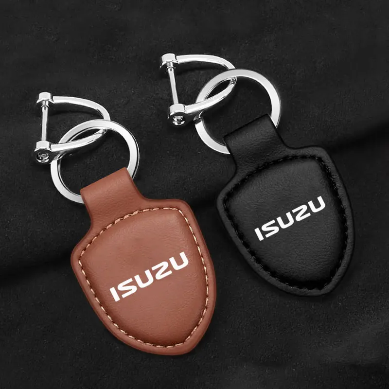 5 Colors PU Leather shield Keychain Business Gift Men Women Car Waist Wallet for Isuzu D-MAX D MAX Dmax I II PANTHER 4X4 WFR ATV