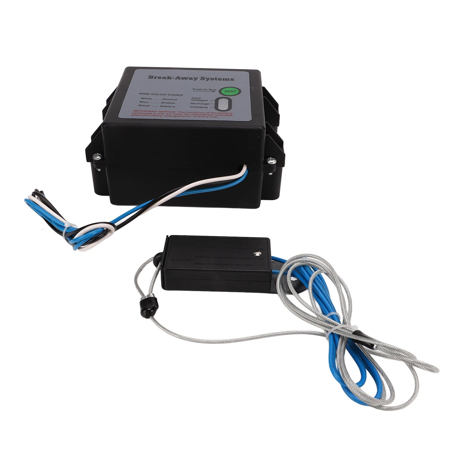 Universal Trailer Breake Away System 12V LED Test Brakes Breakaway Kit Built in LED battery meter WIth Adapter Cable For Vehicle