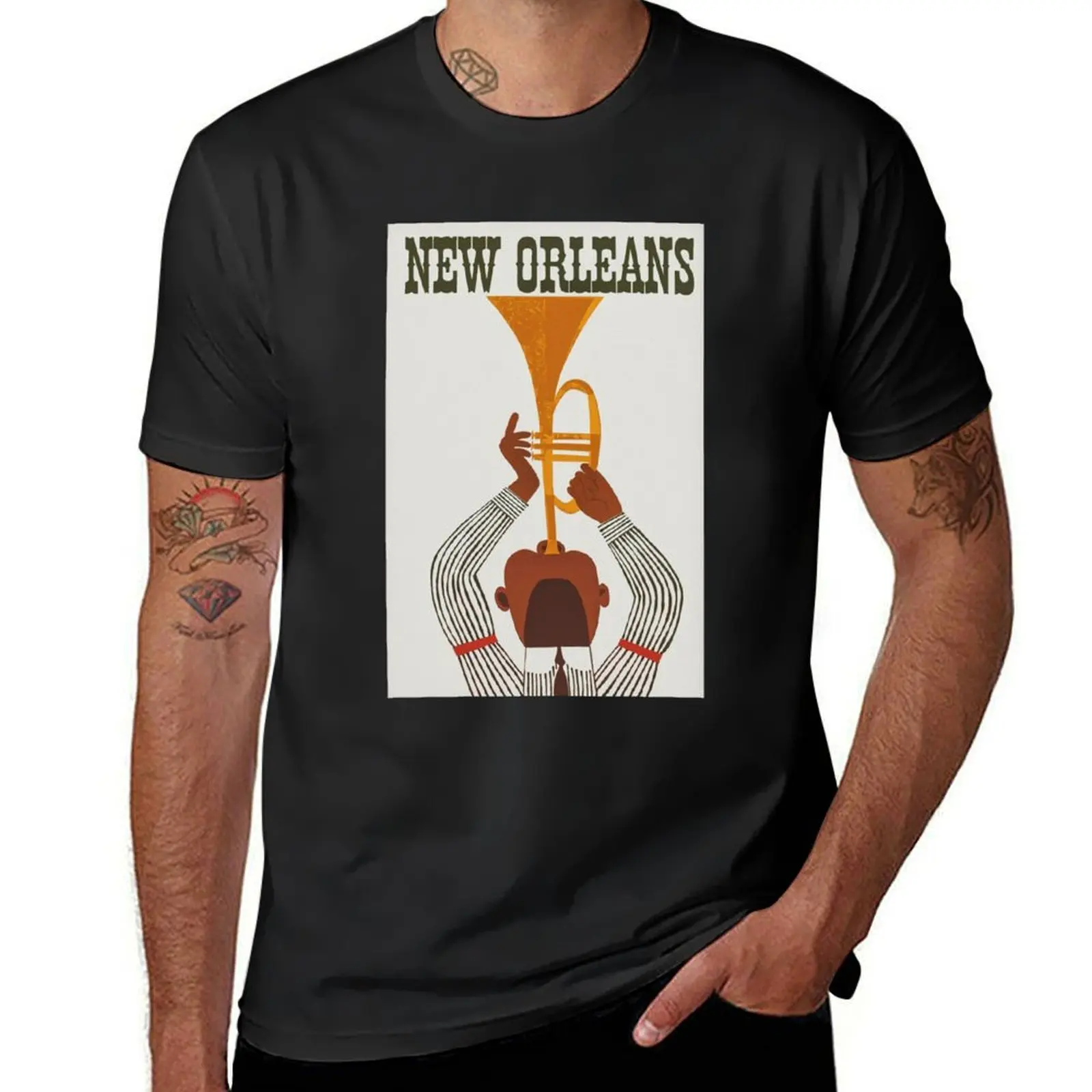 New Orleans Active T-Shirt summer clothes oversizeds tees customizeds t shirts men