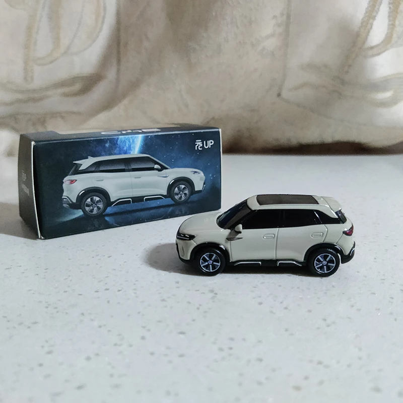 1:64 BYD YUAN UP Vehicle Alloy Car Model Diecast Toy Collectible Ornament Souvenir Toys Cars