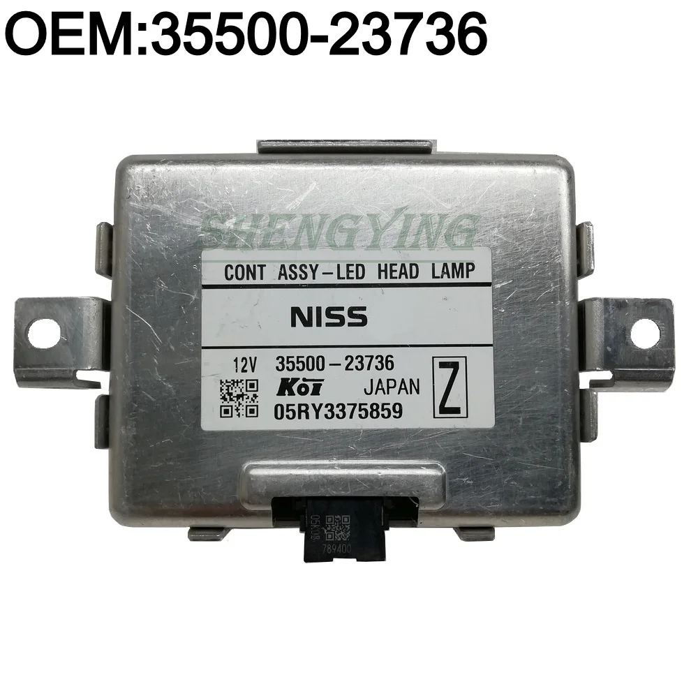 3550023736 OEM Ballast 2018-2020 Infini-ti Q50 LED Headlight Computer Module Controlled Light Controller Used 35500-23736