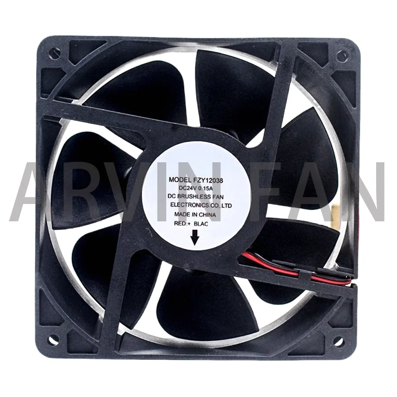 FZY12038 DC 24V 0.15A 120x120x38mm 2-Wire Server Cooling Fan