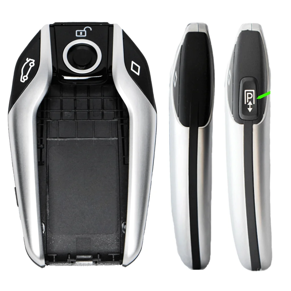 LCD Digital Remote Replacement Parts Auto Smart Key Display Screen Power Button Rubber Key Kit Car Accessories For BMW 5/7