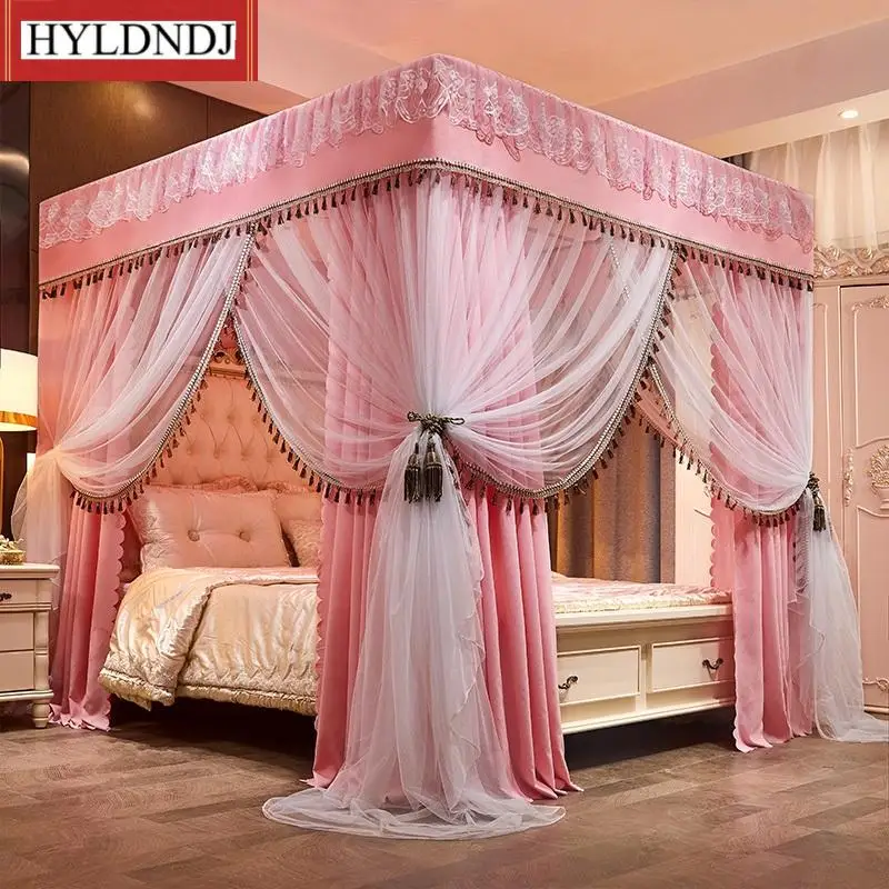 New Integrated Fully Closed Shading Mosquito Net Cloth Curtain Double-Layer Mosquito Net Thickened Cloth Curtain Without Bracket