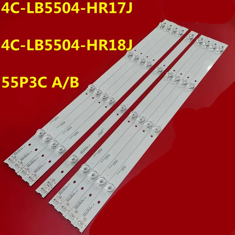 

5set LED Strip 4C-LB5504-HR17J HR18J 55HR330M04A5 55HR330M04B5 V4 fo L55P3CUS 55BC7600 55U6780C 55UC6586 LVU550ND1L cd9w27