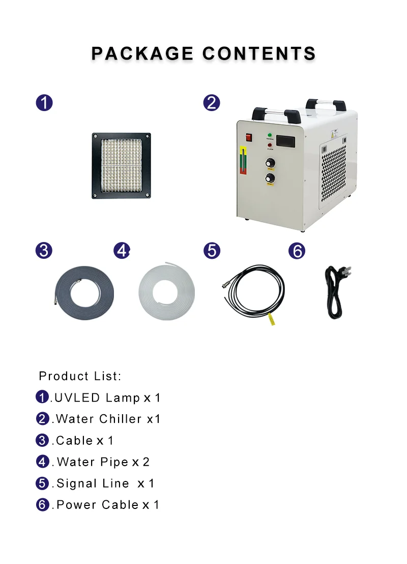 Impresora de inyección de tinta UV de 700W, juego de lámpara de curado LED, pantalla de seda UV, lámpara de curado de tinta, 1 Paso a todo color, impresora digital UV