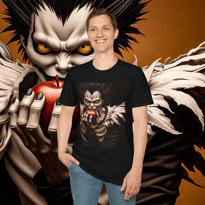 Death Note 3D T-shirt % Premium Quality Graphic Tee for Fans & Collectors - Unique Anime Apparel in Various Sizes