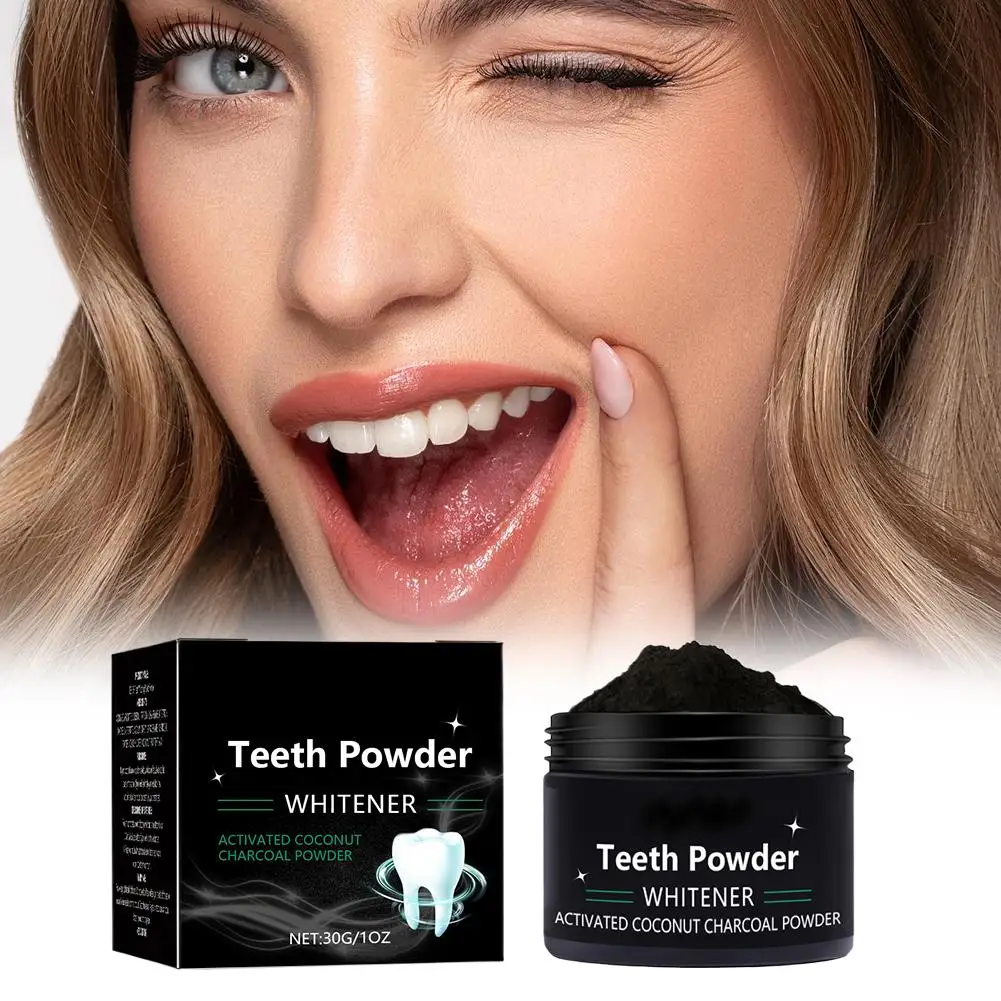 مسحوق الأسنان المكونات الطبيعية يزيل بقع الأسنان بشكل فعال اصفرار التنظيف العميق ويقلل لوحة الأسنان 30 جرام