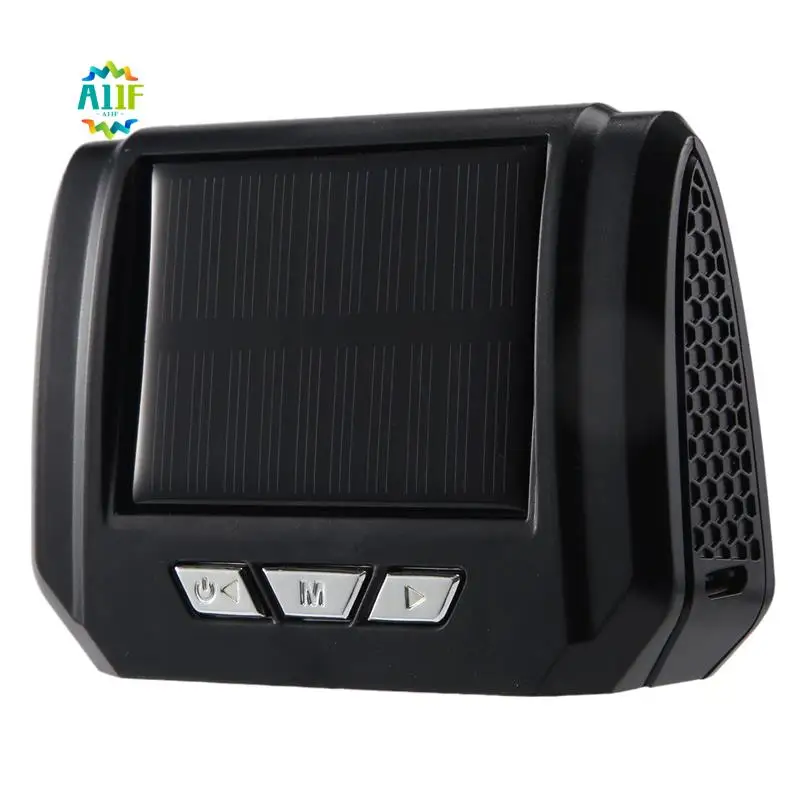 

A11F-Car Solar Digital Clock With LCD Time Date In-Car Temperature Display For Outdoor Personal Car Part Decoration