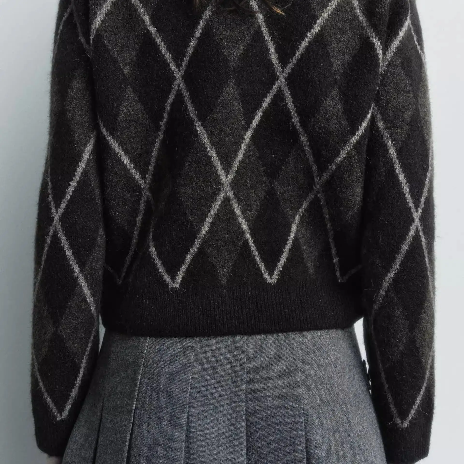 

Faionable Loose Knitted Sweater 2024 Autumn Winter New Arrival Women's Sweet Sle Tassel Trimmed Long Sve round Ne Pu...