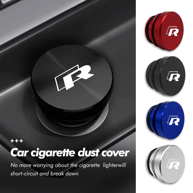 Universal Car Cigarette Lighter Cap Aluminium Alloy Anti Dust Cover For Volkswagen VW Golf Polo 4 5 6 Passat B6 B7 Jetta Tiguan