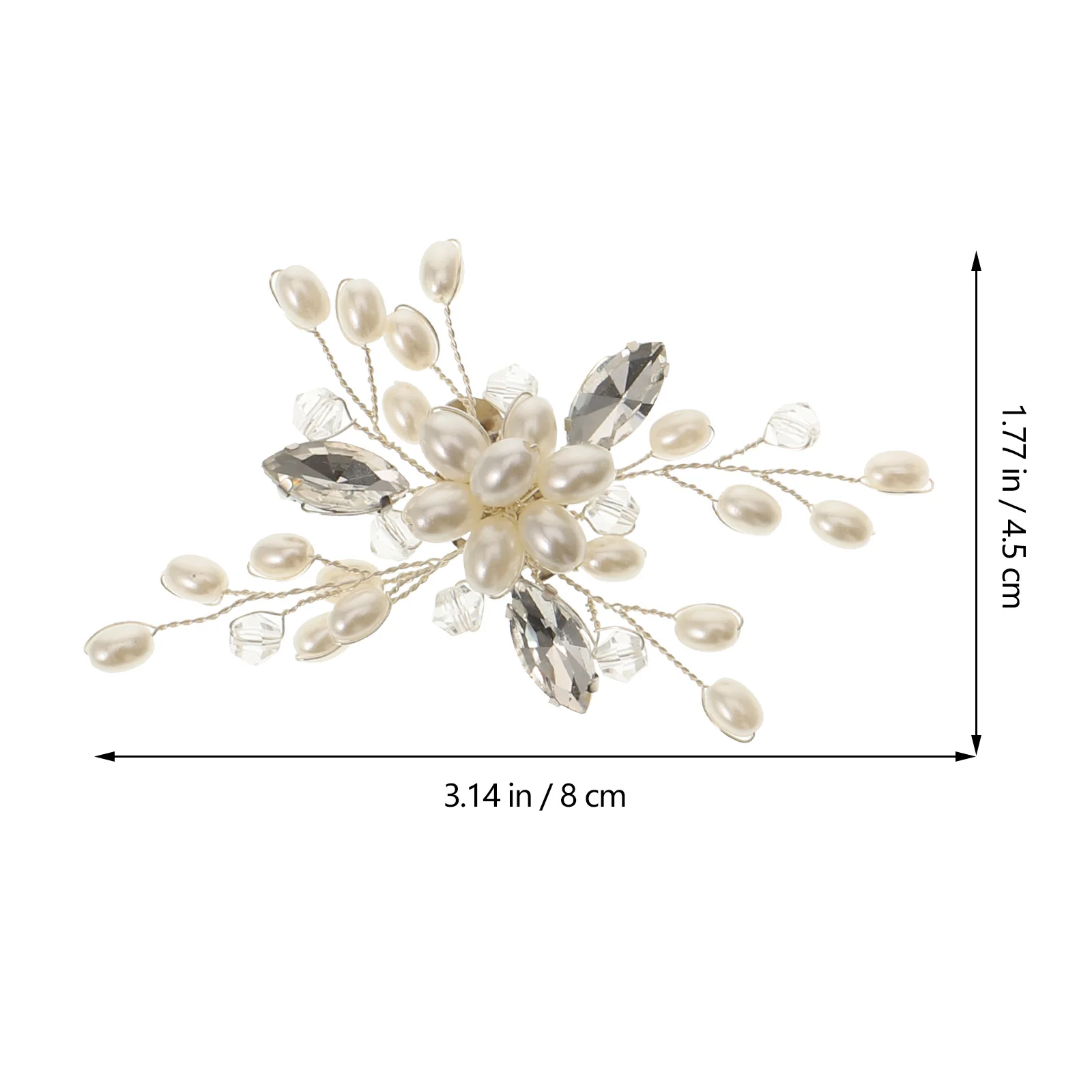 1Pair Rhinestone Shoe Buckle Crystal Pearl Clip for Women DIY Decor Handbag Hat Scarf Blazer Front Side Back Sparkle Accessories