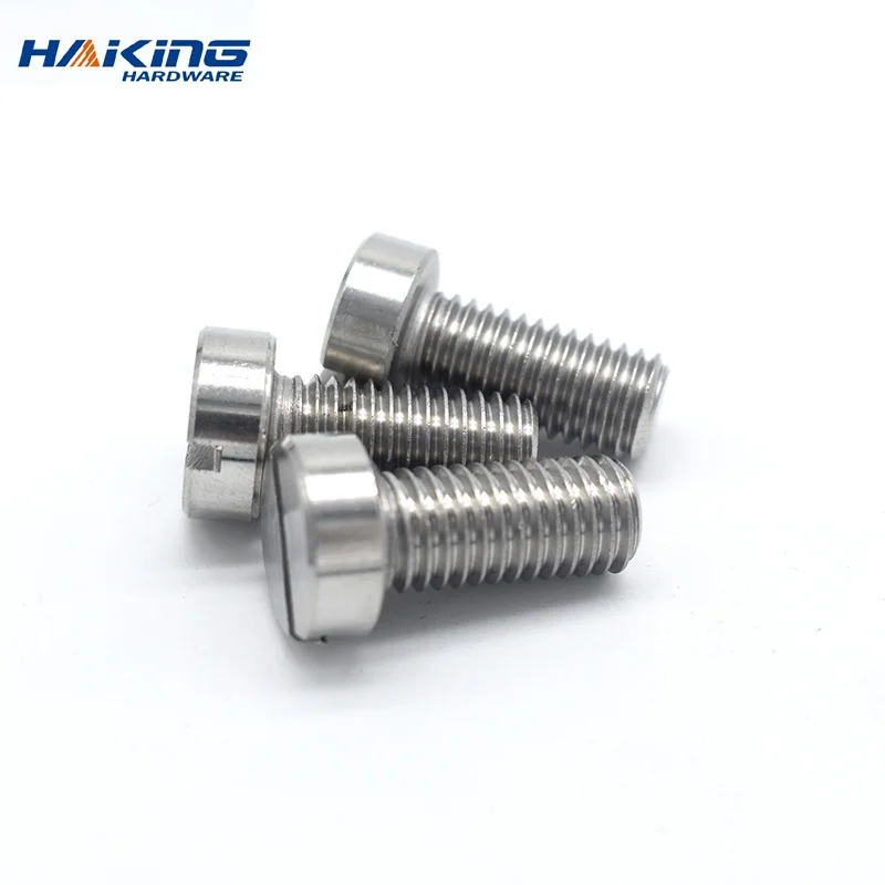 2-50pcs M1.6 M2 M2.5 M3 M4 M5 M6 M8 M10 304 A2-70 stainless steel GB65 Slotted Cap Head Slot Column Round Cheese Head Screw Bolt