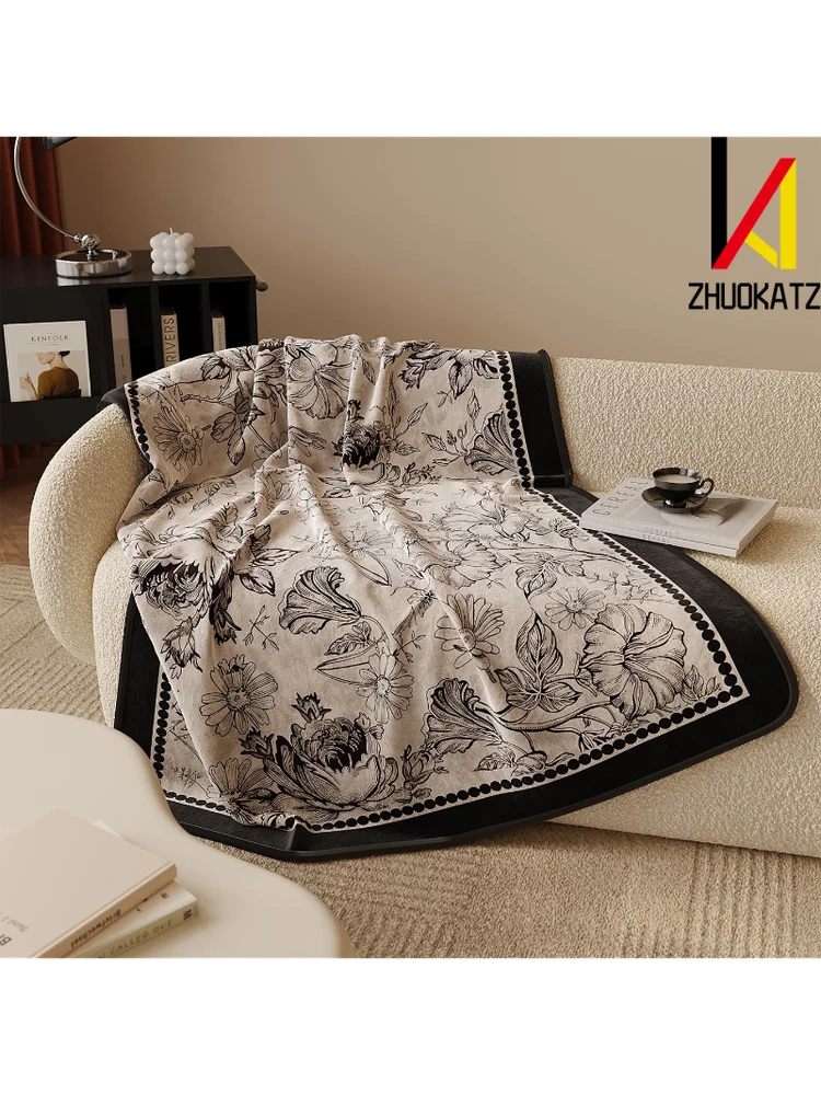 

Легкое одеяло для офисного сна, согревающее в осенне-зимний период, маленькое одеяло для ног, постельное одеяло, велюровое одеяло