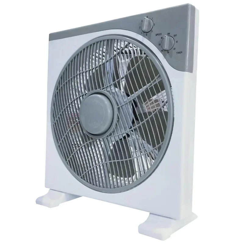Solar DC 12-volt 12-inch page fan timed silent home living room