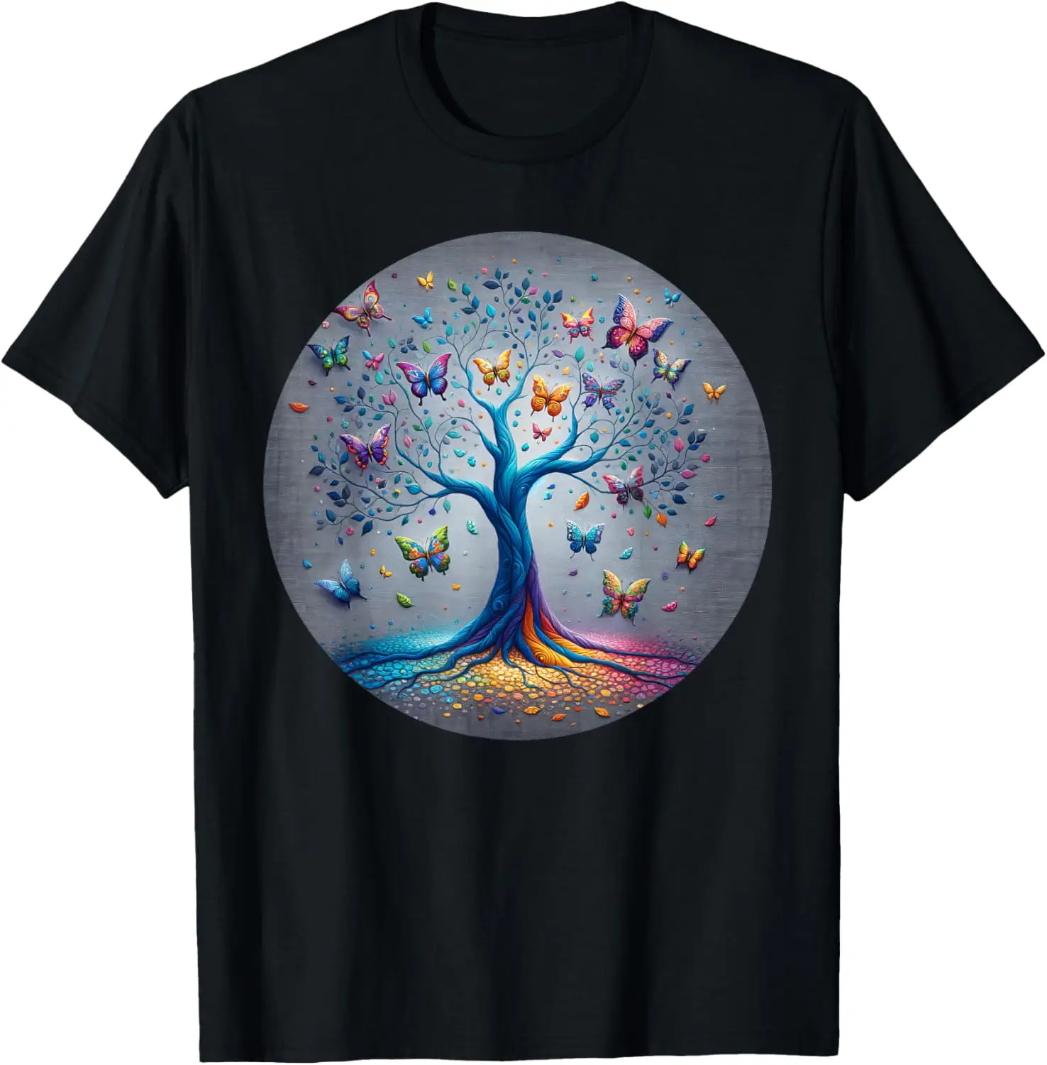 Butterfly Tree Beautiful Butterflies Nature T-Shirt