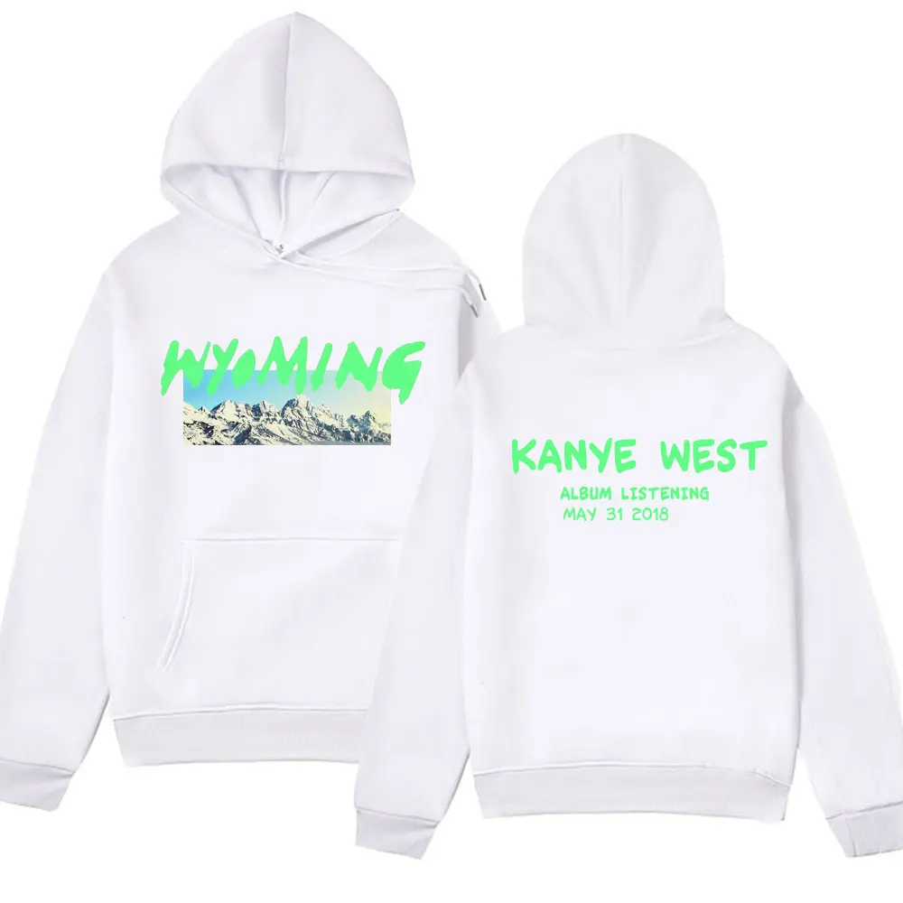 Rapper Kanye West Hip Hop Hoodie Men's Women's Fashion Hoodies Oversized Pullover Male Black Streetwear Vintage Sweatshirts