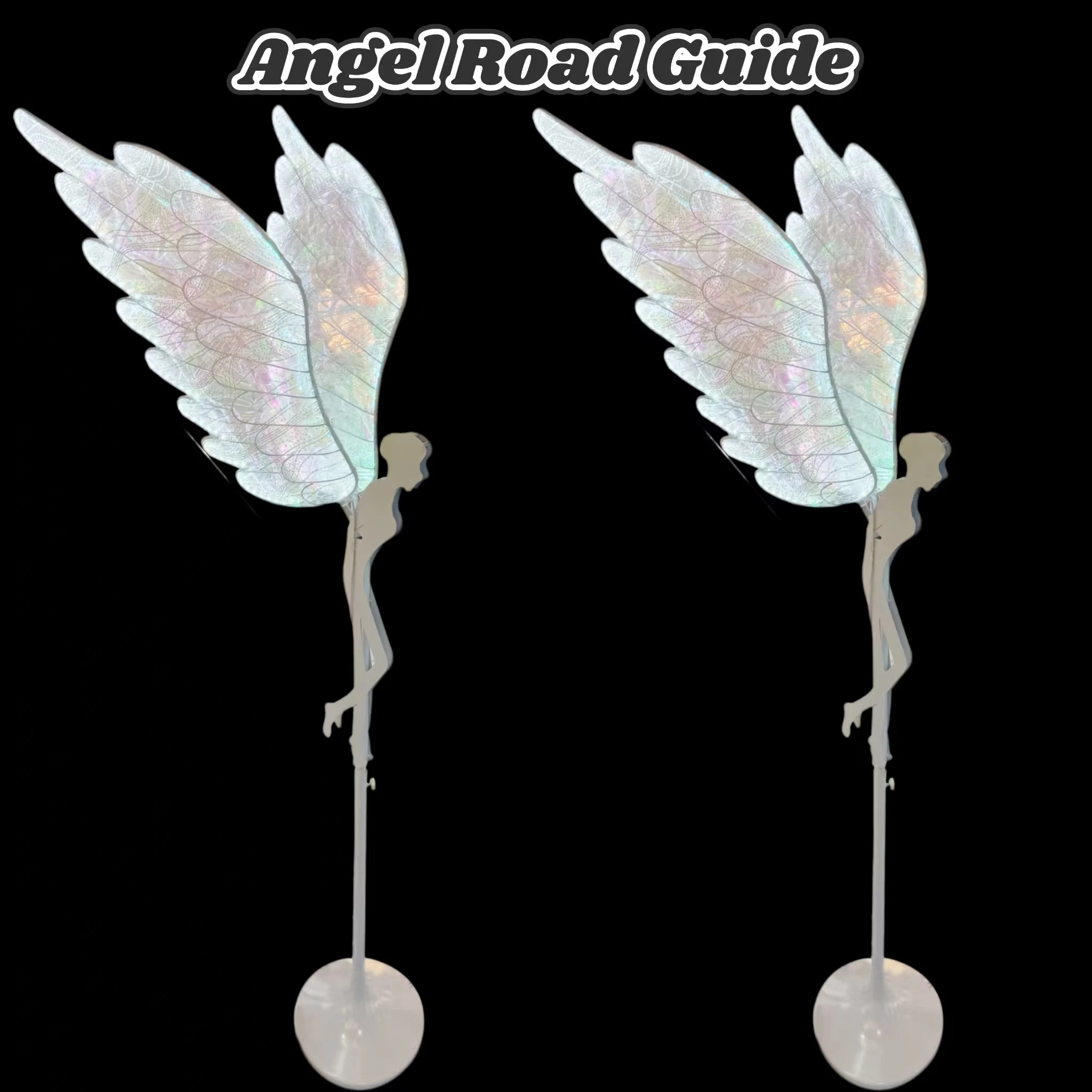 

2pcs Wedding LED Angel Road Guide Welcome Area T Stage Decoration Props Suitable for Holiday Party Decoration