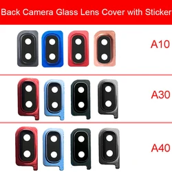 Rear Glass Lens For Samsung Galaxy A10 A20 A30 A40 A105FD A305F A405FD A405FN Main Back Camera Lens Glass + Sticker Repair Parts