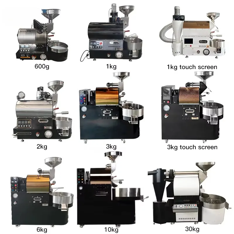 Macchina per la torrefazione del caffè Torrefazione del caffè a tamburo Macchina per torrefazione del caffè completamente automatica da 3 kg con buon prezzo