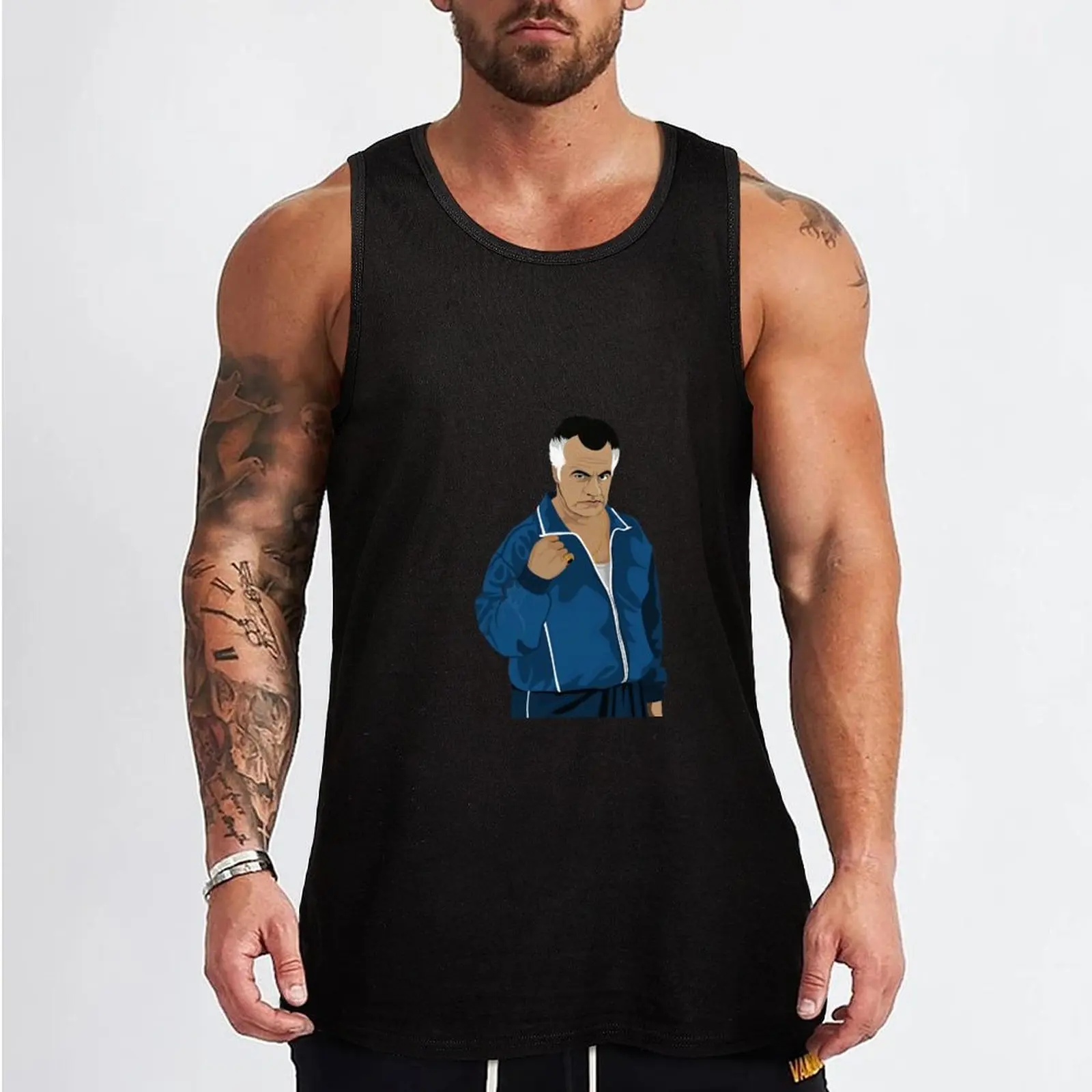 Paulie The Sopranos Tank Top gym t-shirts male top gym accessories men