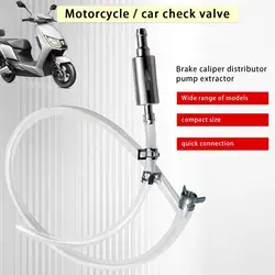 Brake Fluid Bleeder Hose With One-Way Non-Return Check Valve Auto Car Vehicle Motorcycle Leak-proof Brake Pipe Bleeding Tool