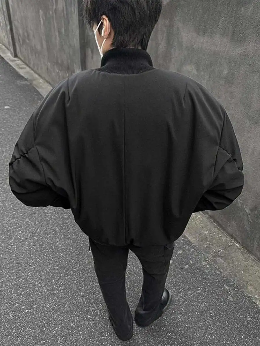 

Мужская летная куртка American Sle, весенняя новая рабочая одежда, бейсбольный бомбер, верхняя одежда с воротником-стойкой, полиэфирное волокно