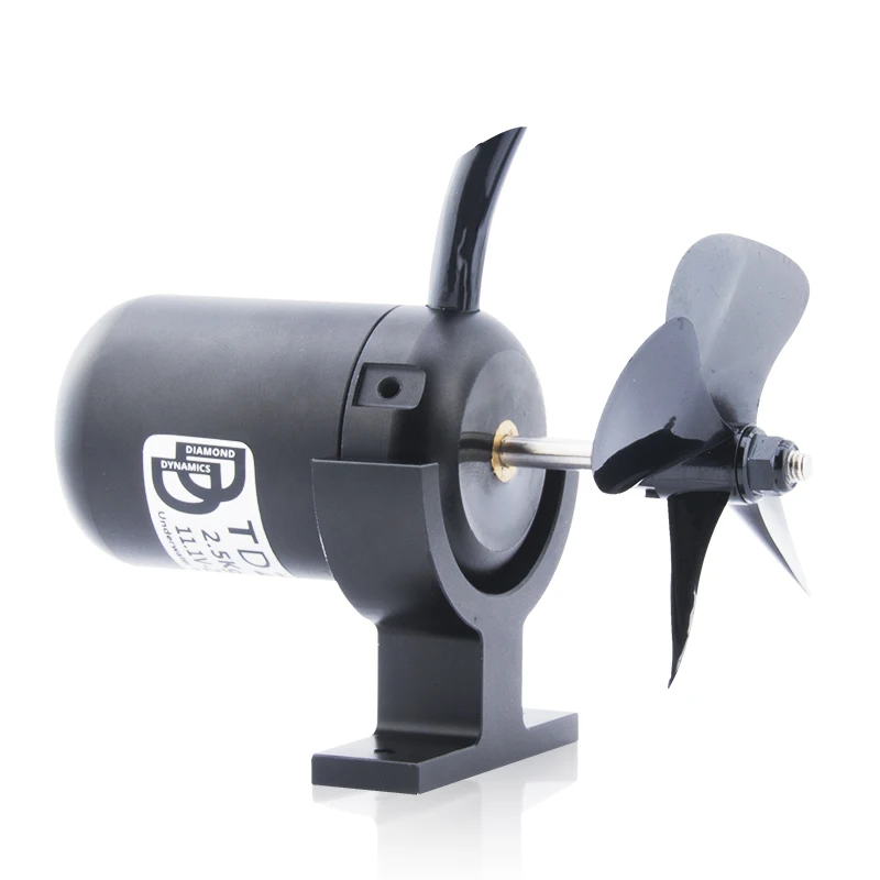 TD2.5 12V-25V 265W 2,5 kg propulsor subacuático ESC bidireccional de alto rendimiento totalmente impermeable con desplazamiento sin escobillas