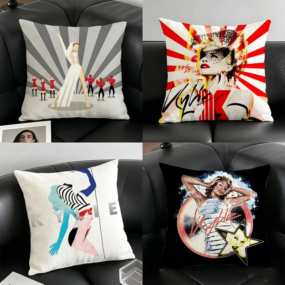 Kylie Minogue Pillow Case Linen Pillow Covers Cover For Couch Living Room Bench Patio Floor Linen Home Decor