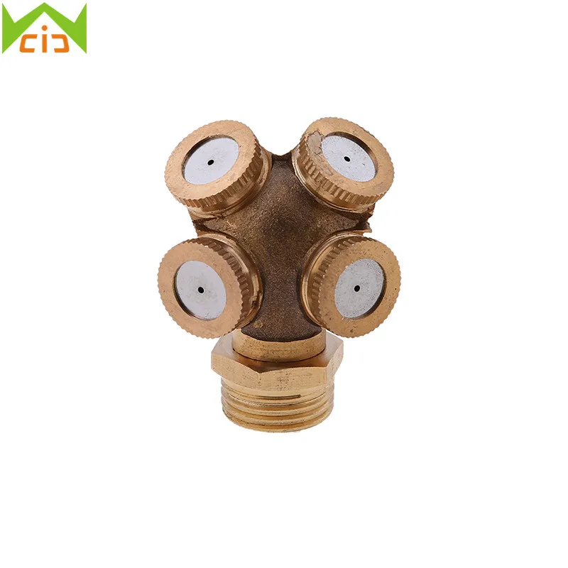 Bico De Pulverização De Água WCIC, Aspersor De Jardim, Montagem De Irrigação De Latão Ajustável, Micro Névoa