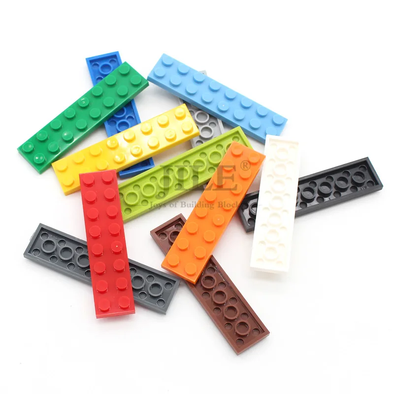 20pcs Moc Tiles Plate 2x8 3034 Creative DIY Basics Enlighten Building Blocks Parts Sets Compatible with Assembles Toys