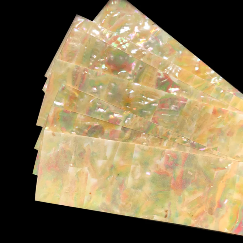 1PC Colorful Celluloid Guitar Head Veneer Shell Veneer Sheet Luthier Supply Abalone Binding Inlay Strips for Guitar
