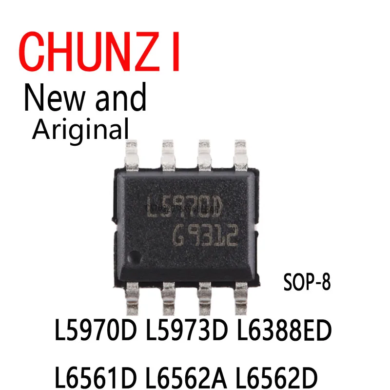 10 Uds nuevo y Original SOP-8 L5970D L5973D L6388ED L6561D L6562A L6562D SOP-14 L6386D SOP-16 L6566B L6598D L6599AD
