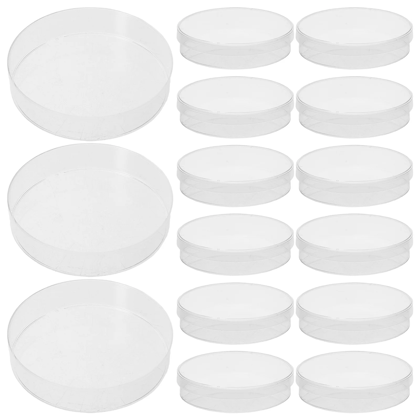 

50pcs Cell Culture Dishes 70Mm High Transparency Uniform Cell Distribution Heat Pressure Resistant Petri Plates For Science