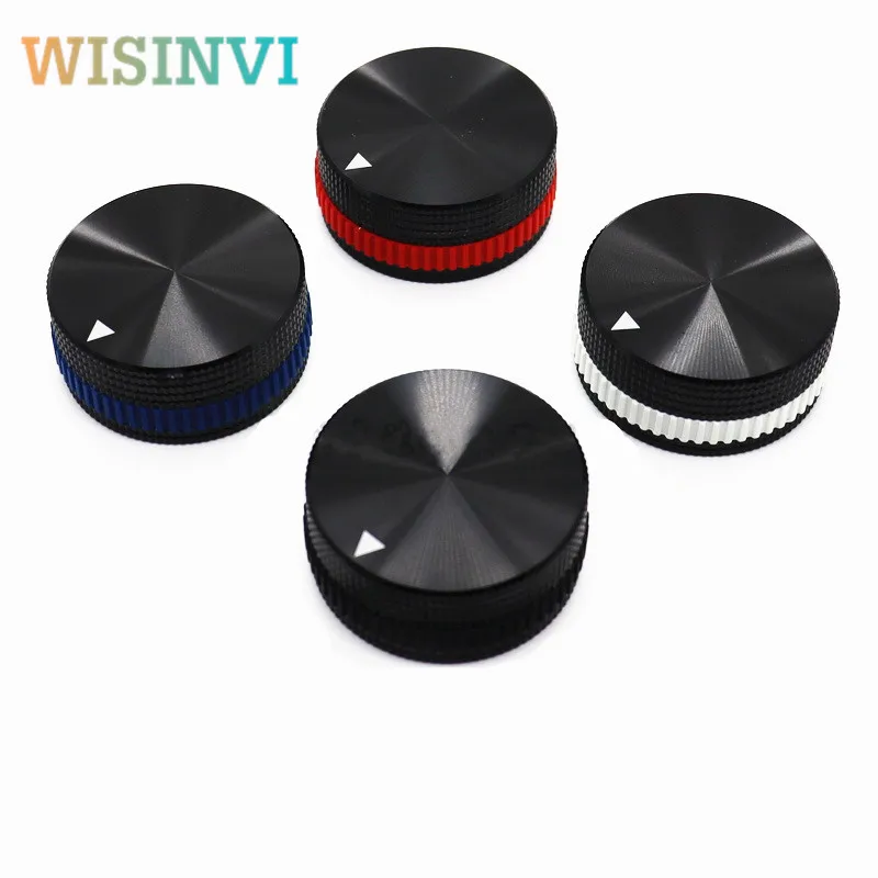 

Алюминиевая ручка для регулировки потенциометра, регулировочная ручка, Кольцевое отверстие, 2 шт., 40 х18 мм, 6 мм