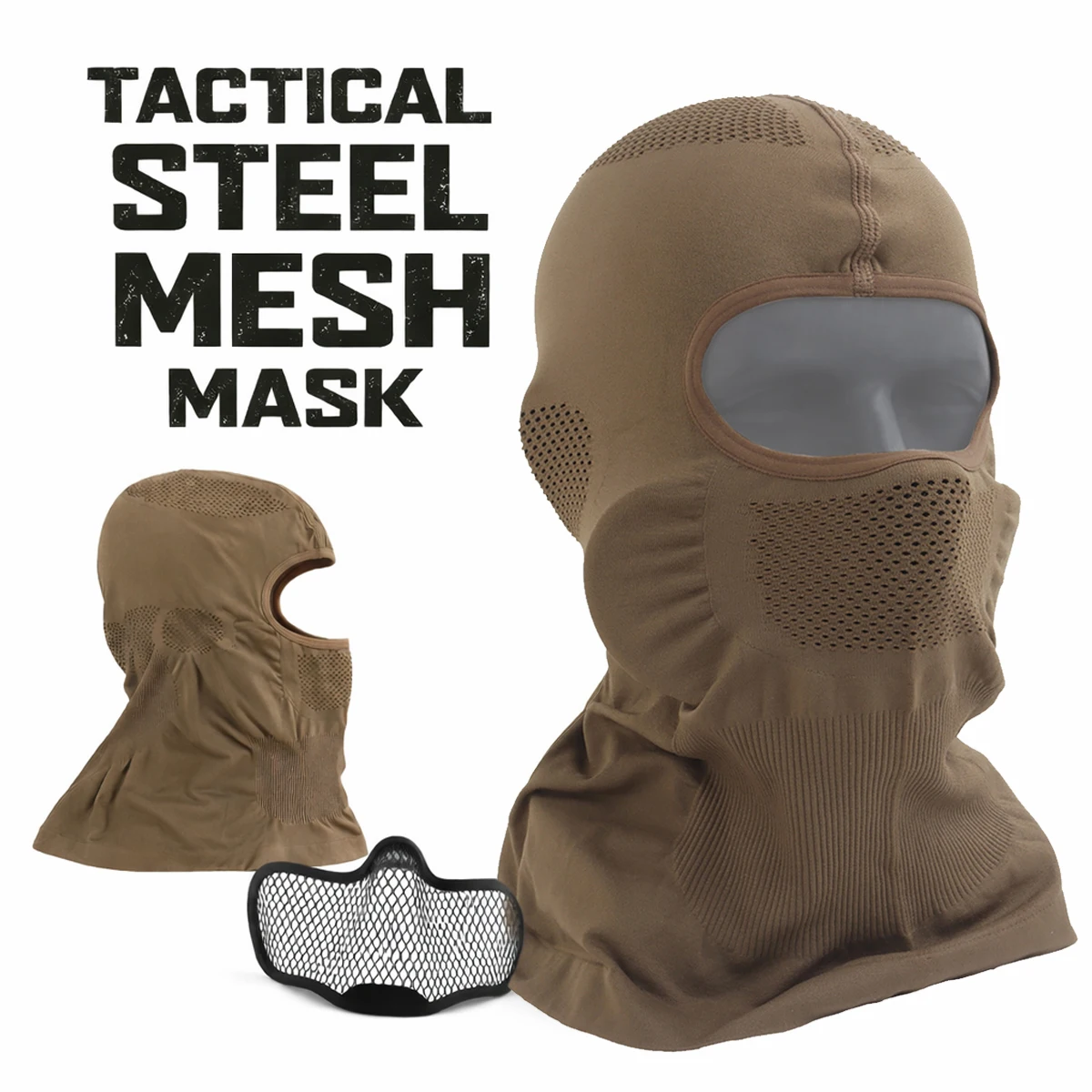 

Tactical Balaclava with Steel Mesh Airsoft Shooting Protective Mask