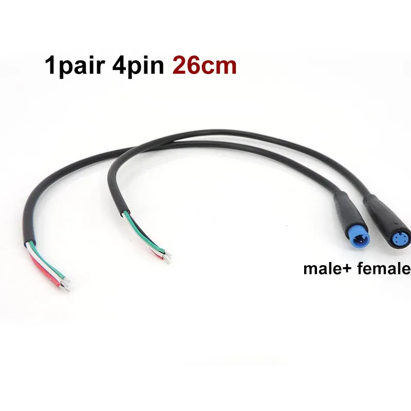 M6 2 3 4 5 Pin Stecker Elektrischer Steckverbinder Männlich Weiblich Roller Bremse Wasserdicht 6mm E-Bike Kabel Stecker Signalsensor Kabel