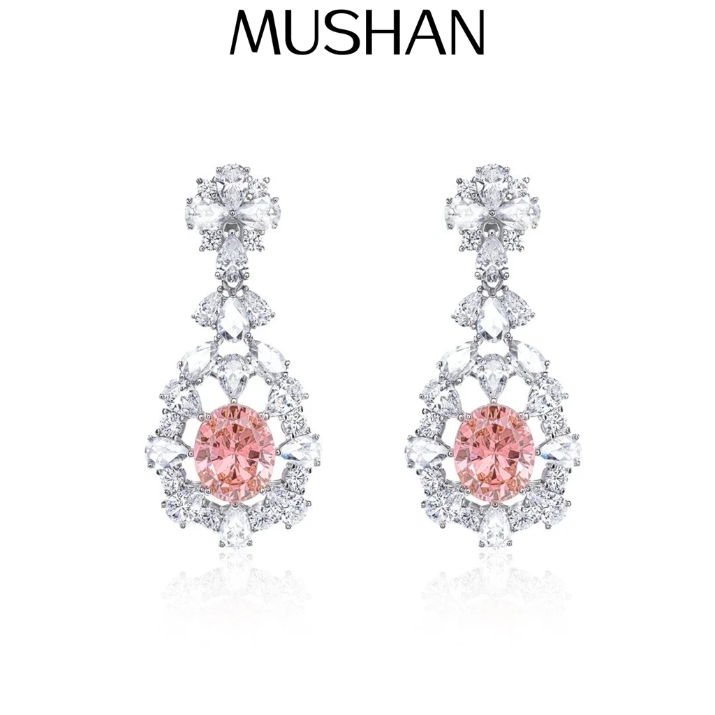 

MuShan Jewelry 925 Sterling Silver Earring HCD Diamond HCD Gemstones Luxury Timeless 925 Sterling Silver Earrings Accessories