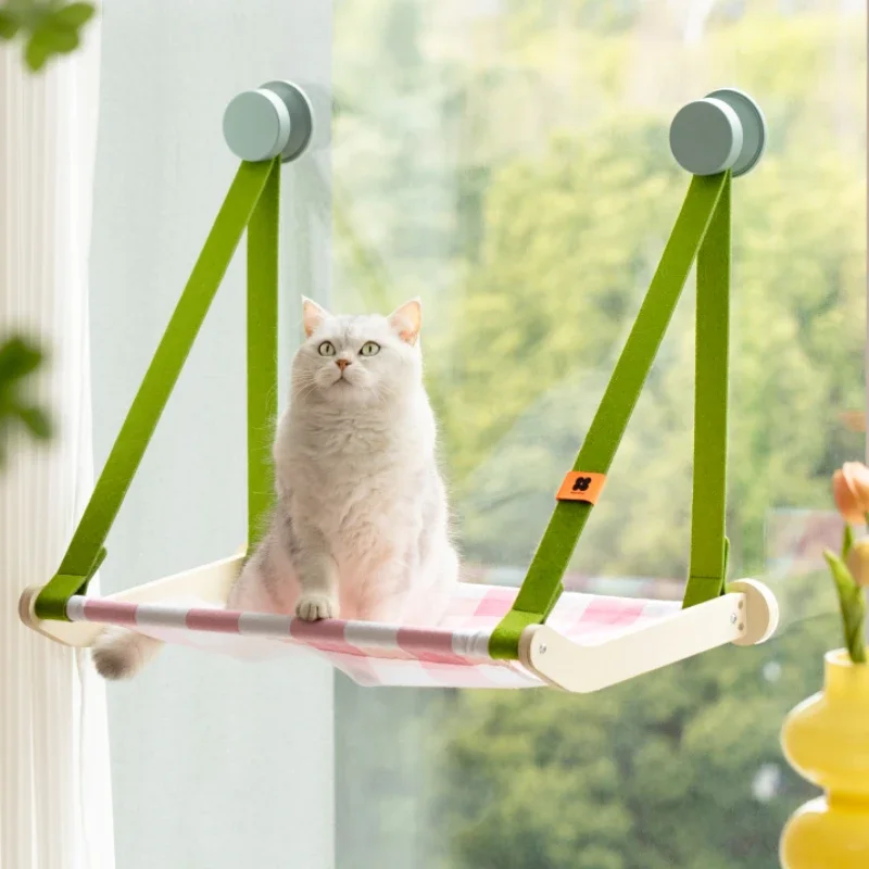 

Cat hammock window suction cup hanging balcony cat hammock glass swing frame nest bed