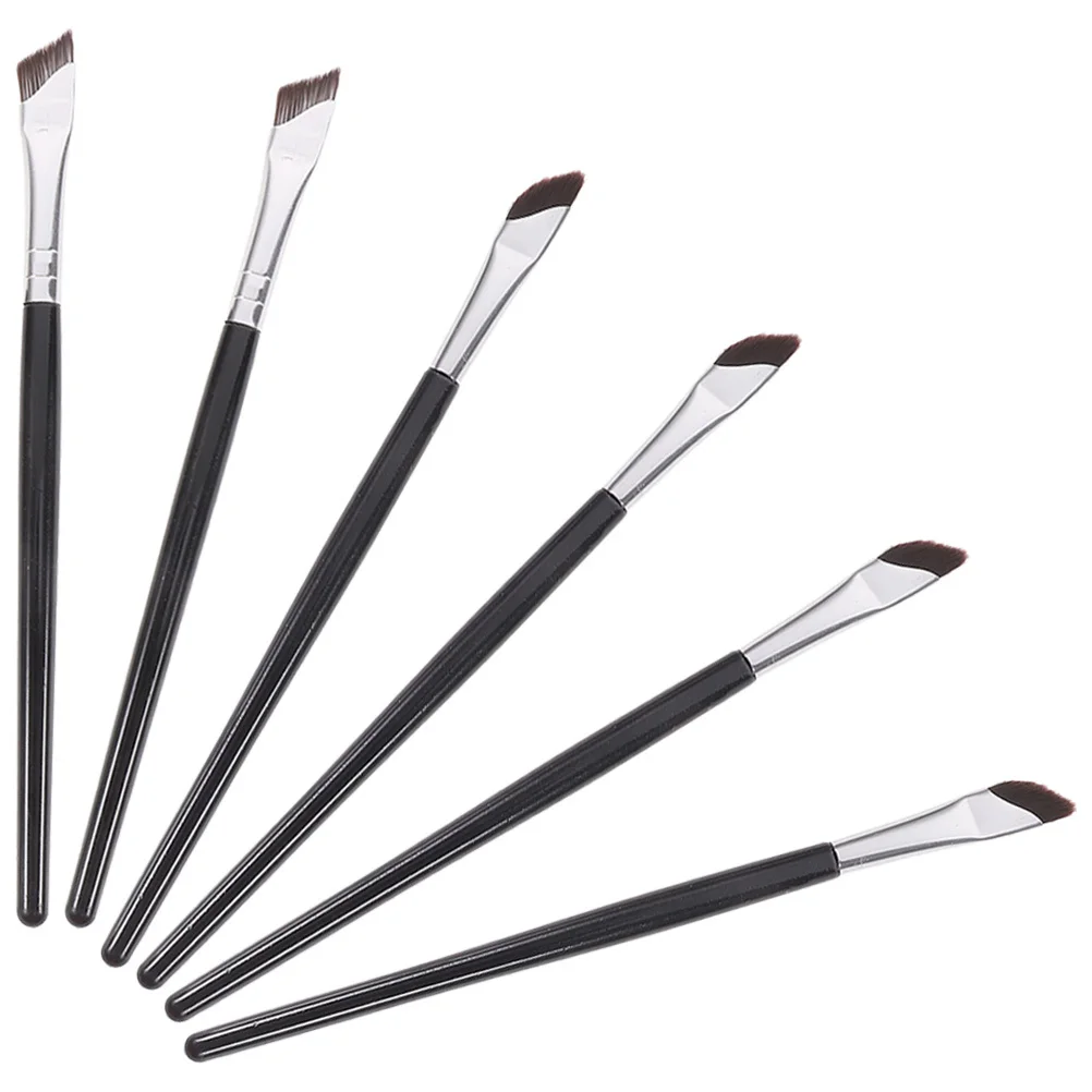 1 ensemble de pinceaux Eyeliner coudés pour le maquillage des yeux, outil correcteur de sourcils de précision, applicateur, Kit de beauté, ensemble de pinceaux pour fard à paupières