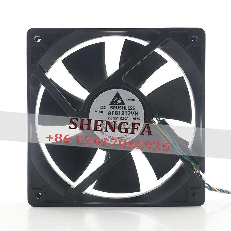 

Вентилятор охлаждения Delta 12CM AFB1212VH-9E75 DC12V 0.60A 120x120x25MM для материнских плат с регулировкой скорости и большим объемом воздухопотока