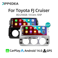 CarPlay Android 14.0 Car Multimedia Player GPS Navigation 4G WiFi Bluetooth RDS Stereo Car Radio For Toyota FJ Cruiser 2007-2020
